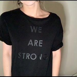 We are strong basic tee